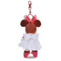 Japan Disney Store Plush Keychain - Minnie : Glossy Fruits Strawberry - 3