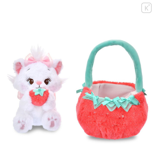 Japan Disney Store Plush Toy - Marie : Glossy Fruits Strawberry - 4