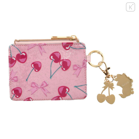 Japan Disney Store Pass Case Card Holder Pouch - Marie : Glossy Fruits Cherry - 2