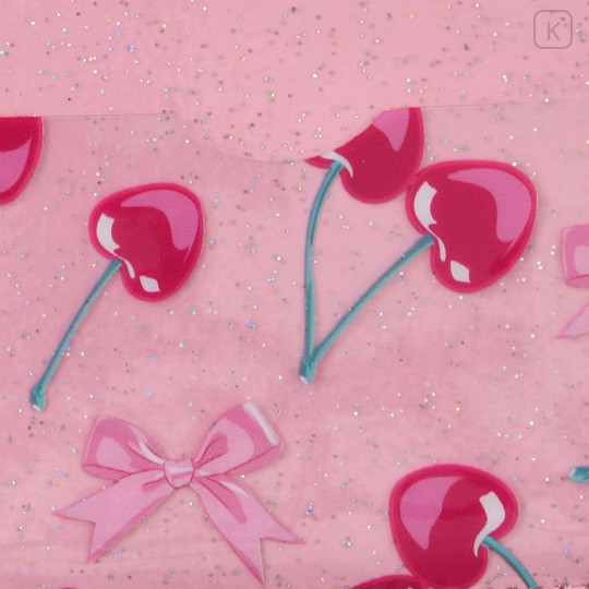 Japan Disney Store Pass Case Card Holder Pouch - Marie : Glossy Fruits Cherry - 4