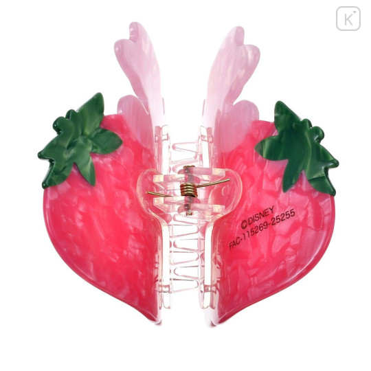 Japan Disney Store Marble Hair Claw Clip - Minnie : Glossy Fruits Strawberry - 5