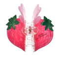 Japan Disney Store Marble Hair Claw Clip - Minnie : Glossy Fruits Strawberry - 5