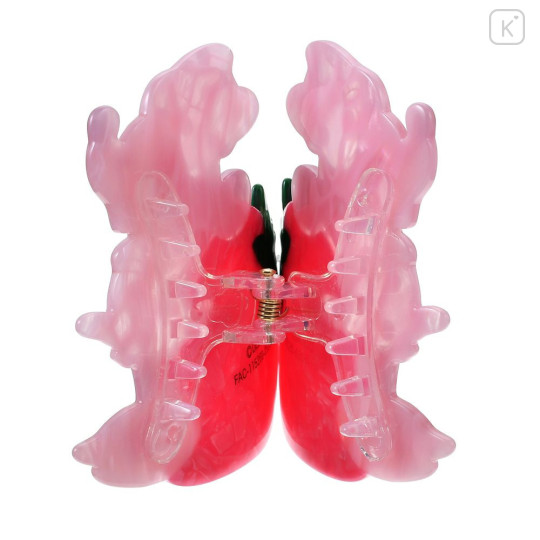 Japan Disney Store Marble Hair Claw Clip - Minnie : Glossy Fruits Strawberry - 6