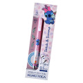 Japan Disney Store Kuru Toga Mechanical Pencil - Scrump & Stitch : Metallic Pink Ribbon - 1