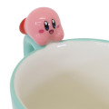 Japan Kirby 3D Porcelain Mug with Nokkari Figure - Kirby : Happy Mint - 3