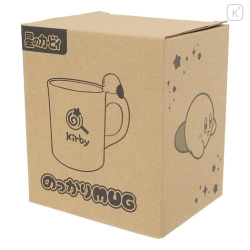 Japan Kirby 3D Porcelain Mug with Nokkari Figure - Kirby : Happy Mint - 4