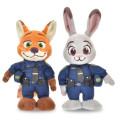 Japan Disney Store StanDs Plush Toy Set - Zootopia 2 : Officer Judy Hopps & Nick Wilde Self-Standing - 5