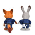 Japan Disney Store StanDs Plush Toy Set - Zootopia 2 : Officer Judy Hopps & Nick Wilde Self-Standing - 7