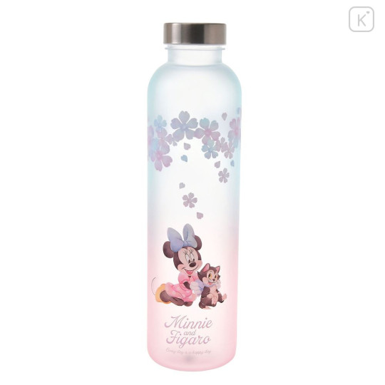Japan Disney Store Water Bottle - Minnie : Frost Flower Drinkware - 1