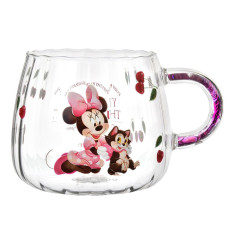 Japan Disney Store Glass Mug - Minnie : Cherry
