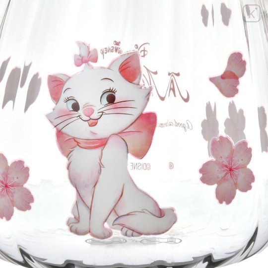 Japan Disney Store Glass Mug - Marie : Sakura Cherry Blossom - 4