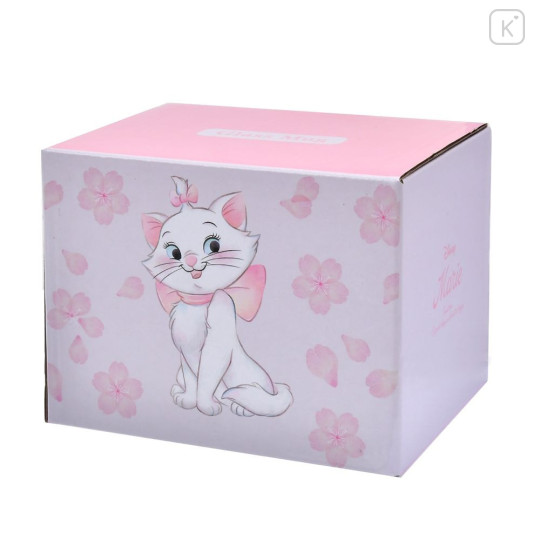 Japan Disney Store Glass Mug - Marie : Sakura Cherry Blossom - 7