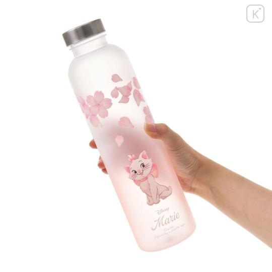 Japan Disney Store Water Bottle - Marie : Frost Flower Drinkware Sakura Cherry Blossom - 5