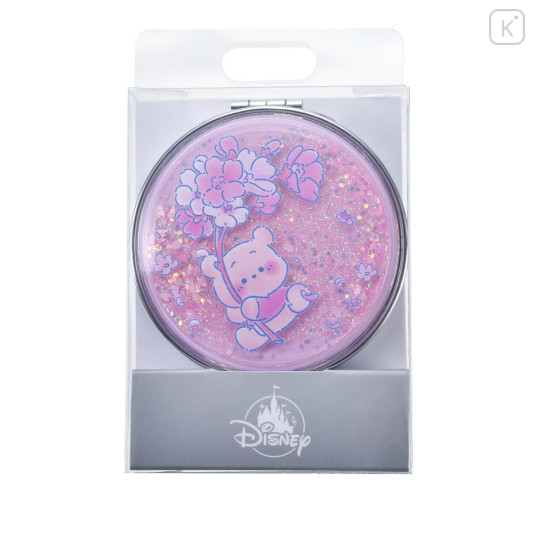 Japan Disney Store 2-sided Compact Mirror - Pooh : Sakura Collection 2026 Glitter - 2