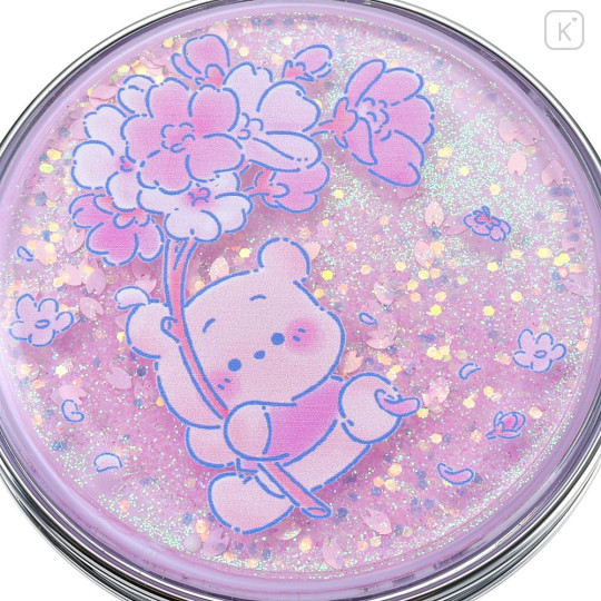 Japan Disney Store 2-sided Compact Mirror - Pooh : Sakura Collection 2026 Glitter - 4