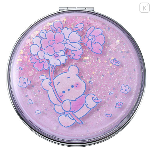 Japan Disney Store 2-sided Compact Mirror - Pooh : Sakura Collection 2026 Glitter - 5