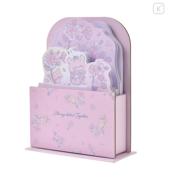 Japan Disney Store Memo Pad & Pen Stand - Piglet & Pooh : Sakura Collection 2026 - 2