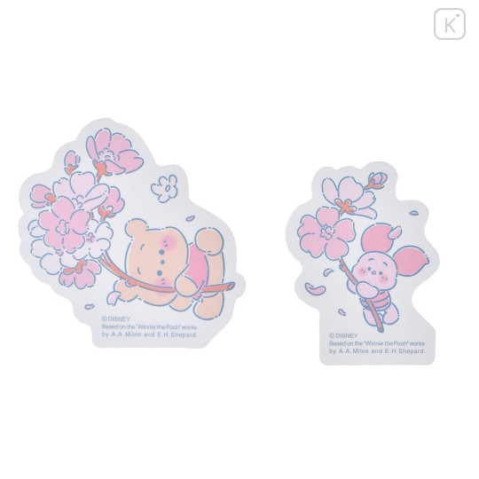 Japan Disney Store Die-cut Sticker Collection - Piglet & Pooh : Sakura Collection 2026 - 3