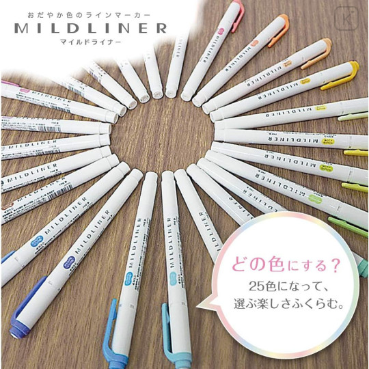 Japan Zebra Mildliner Double-sided Highlighter Set - 25 Colors - 2