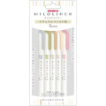 Japan Zebra Mildliner Double-sided Highlighter Set - 5 Natural Mild Colors - 1