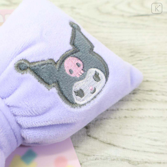 Japan Sanrio Mascot Hair Tie - Kuromi : Big Ribbon - 2