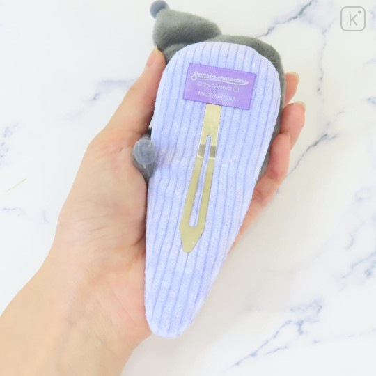 Japan Sanrio Big Mascot Hair Clip - Kuromi : Puppy Eyes - 2