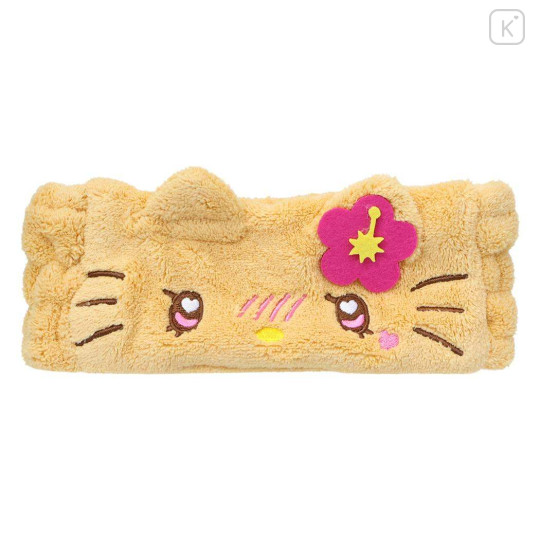 Japan Sanrio Spa Headband with Ears - Hello Kitty : Heart Eyes Tan Y2K - 1