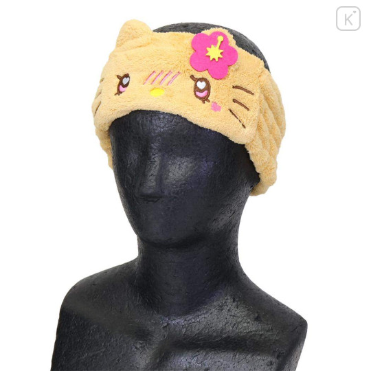Japan Sanrio Spa Headband with Ears - Hello Kitty : Heart Eyes Tan Y2K - 3