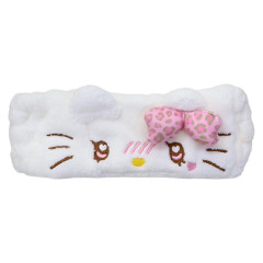 Japan Sanrio Hair Band with Ears - Hello Kitty : Heart Eyes Leopard Pink