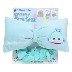 Japan Sanrio Hair Scrunchie - Hangyodon : Big Ribbon