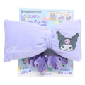 Japan Sanrio Hair Scrunchie - Kuromi : Big Ribbon - 1
