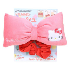 Japan Sanrio Hair Scrunchie - Hello Kitty : Big Ribbon
