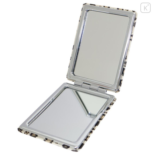 Japan Sanrio 2-sided Compact Mirror - Hello Kitty : Heart Eyes Leopard Tan - 3