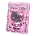 Japan Sanrio 2-sided Compact Mirror - Hello Kitty : Heart Eyes Leopard Pink Black - 1