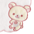 Japan San-X Embroidered Mini Towel Handkerchief - Korilakkuma : Light Pink - 2
