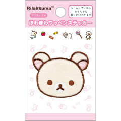 Japan San-X Versatile Iron-On and Sticker Patch - Korilakkuma : Face