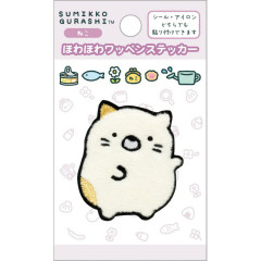 Japan San-X Versatile Iron-On and Sticker Patch - Sumikko Gurashi : Neko