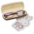 Japan Miffy Glasses Case - Miffy : Pastel Beige Brown - 2