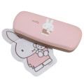 Japan Miffy Glasses Case - Miffy : Pastel Pink Brown Bear - 1