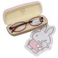 Japan Miffy Glasses Case - Miffy : Pastel Pink Brown Bear - 2