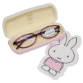 Japan Miffy Glasses Case - Miffy : Pastel Grey Pink - 2