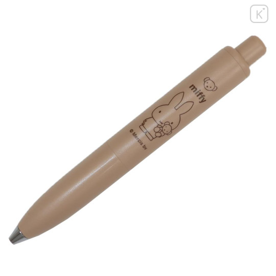 Japan Miffy Uni-ball One P Gel Pen - Miffy : 0.38mm Pastel Brown Bear - 1