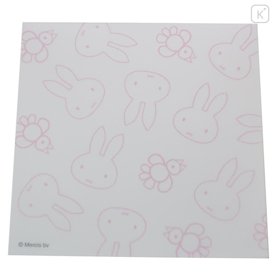 Japan Miffy Square Memo - Miffy : Pastel Grey Pink - 3
