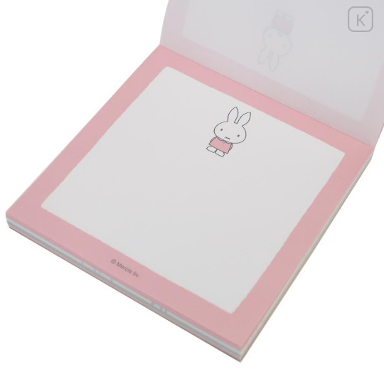Japan Miffy Square Memo - Miffy : Pastel Pink - 2