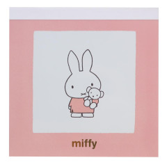 Japan Miffy Square Memo - Miffy : Pastel Pink Bear