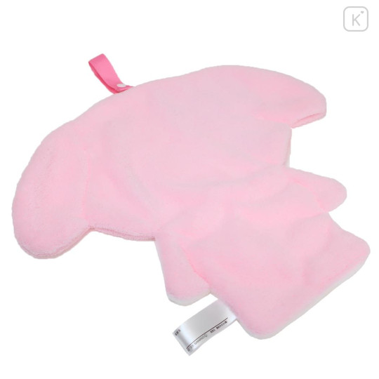 Japan Sanrio Mofumofus Fluffy Mascot Hand Towel with Loop - My Melody : Die-cut - 2