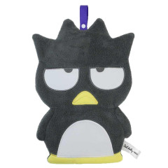 Japan Sanrio Mofumofus Fluffy Mascot Hand Towel with Loop - Badtz-maru : Die-cut