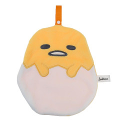 Japan Sanrio Hand Towel with Loop - Gudetama : Die-cut