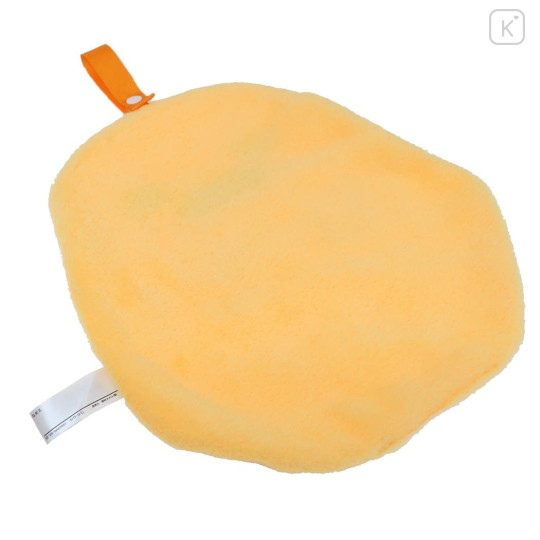 Japan Sanrio Mofumofus Fluffy Mascot Hand Towel with Loop - Gudetama : Die-cut - 2