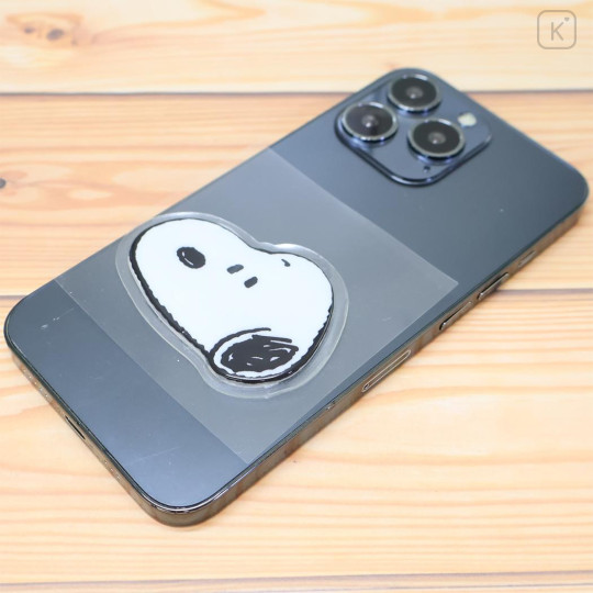 Japan Peanuts Vinyl Sticker - Snoopy : 3D Punipop Face - 2